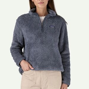 PATAGONIA Los Gatos 1/4 Zip Fleece in Smolder‎ Blue size Large